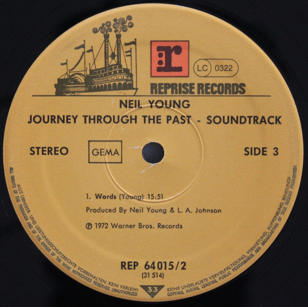 Neil Young : Journey Through The Past (Original Soundtrack Recordings) (2xLP, Comp)