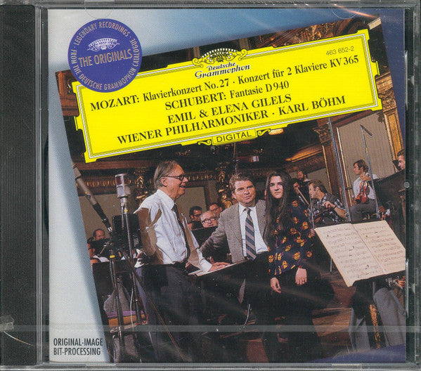 Emil Gilels, Elena Gilels, Karl Böhm, Wiener Philharmoniker, Wolfgang Amadeus Mozart, Franz Schubert : Mozart: Klavierkonzert No. 27 - Konzert Für 2 Klaviere KV 365 / Schubert: Fantasie D 940 (CD, Comp, RM)