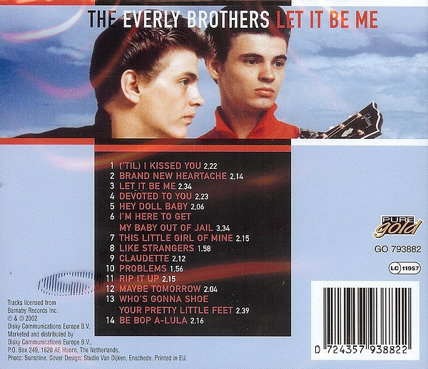Everly Brothers : Let It Be Me (CD, Comp)