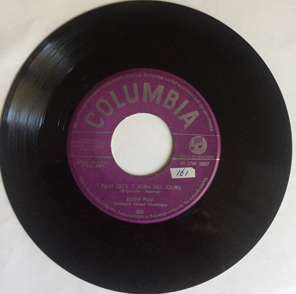 Edith Piaf : Marie La Française / Tant Qu'Il Y Aura Des Jours (7", Single)