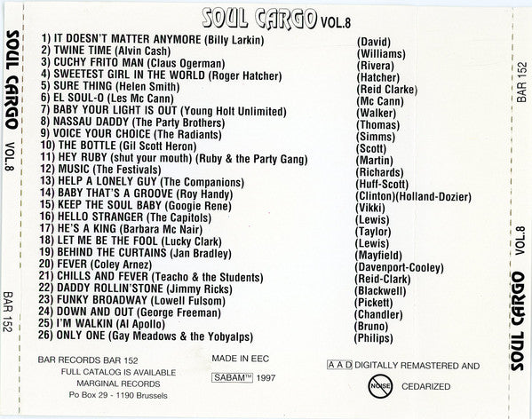 Various : Soul Cargo Vol.8 (CD, Comp, RM)
