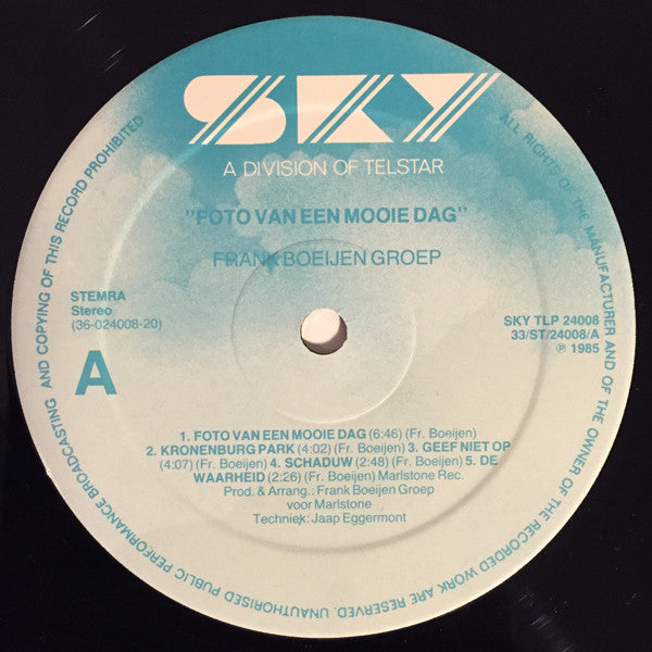 Frank Boeijen Groep : Foto Van Een Mooie Dag (LP, Album)