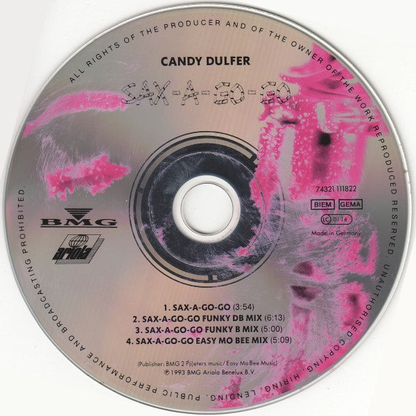 Candy Dulfer : Sax-A-Go-Go (CD, Maxi)