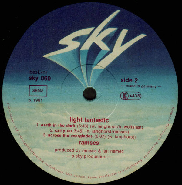 Ramses (5) : Light Fantastic (LP, Album)