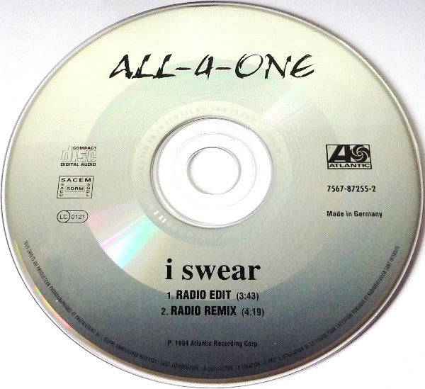 All-4-One : I Swear (CD, Single)