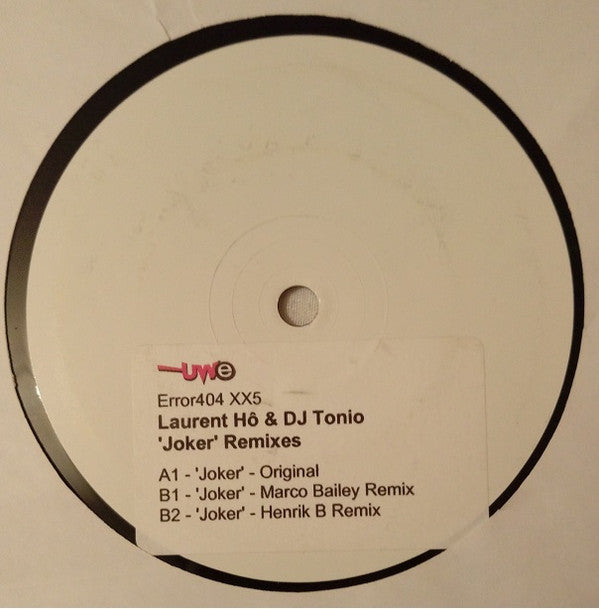 Laurent Hô & DJ Tonio : Jocker (Remixes) (12", Promo, W/Lbl, Sti)