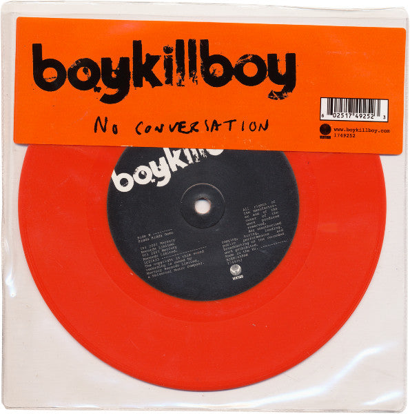 Boy Kill Boy : No Conversation (7", Single, Ltd, 2/2)