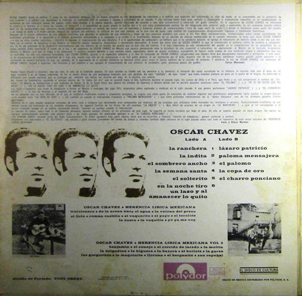 Oscar Chávez : Oscar Chávez (LP, Album)