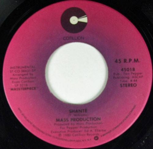 Mass Production : Shante / Come Back Hot (7")