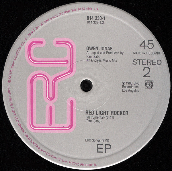 Gwen Jonae : Red Light Lover (12", EP)