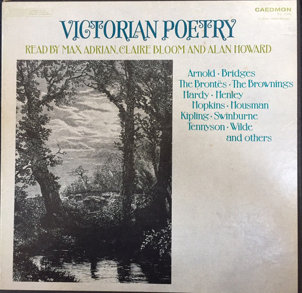 Matthew Arnold, Robert Bridges [ .  .  . ] Alfred Lord Tennyson, Oscar Wilde : Victorian Poetry: Read By Max Adrian, Claire Bloom And Alan Howard (3xLP, Album, Box)