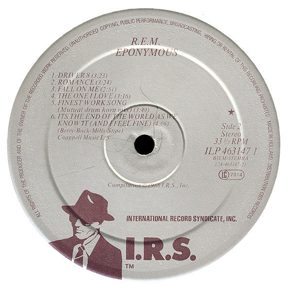 R.E.M. : Eponymous (LP, Comp)