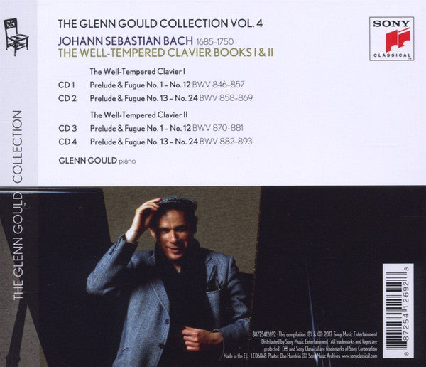 Glenn Gould Plays Johann Sebastian Bach : The Well-Tempered Clavier Books I & II  (4xCD, Comp, RE)