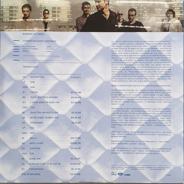 James : Millionaires (2xLP, Album, RE, 180)