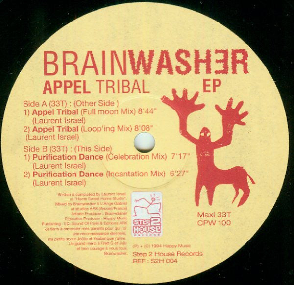 Brainwasher : Appel Tribal EP (12", EP, Maxi)