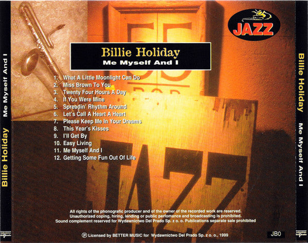 Billie Holiday : Me Myself And I (CD, Comp)
