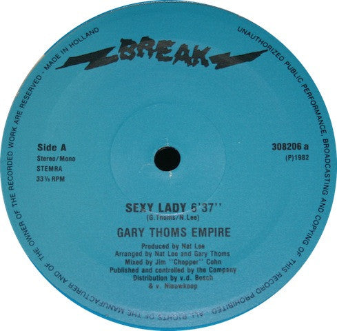 Gary Thoms Empire* : Sexy Lady (12")