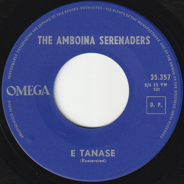Amboina Serenaders : Waktoe Potong Padi / E Tanase (7", Single)