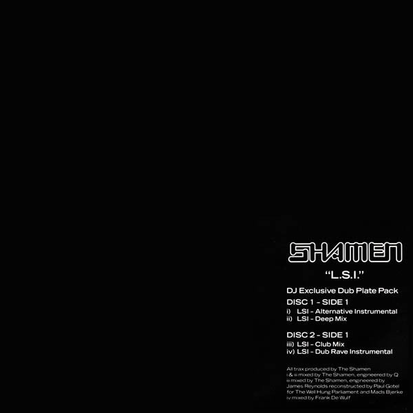 The Shamen : L.S.I. (DJ Exclusive Dub Plate Pack) (2x12", S/Sided, Ltd, Promo)