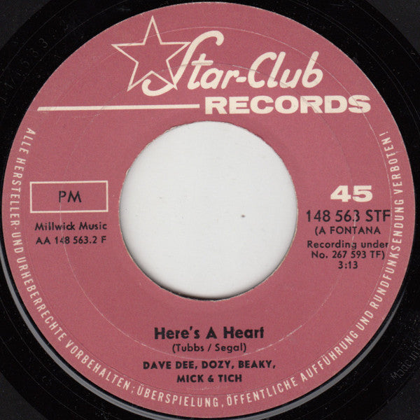 Dave Dee, Dozy, Beaky, Mick & Tich : Hideaway (7", Single)