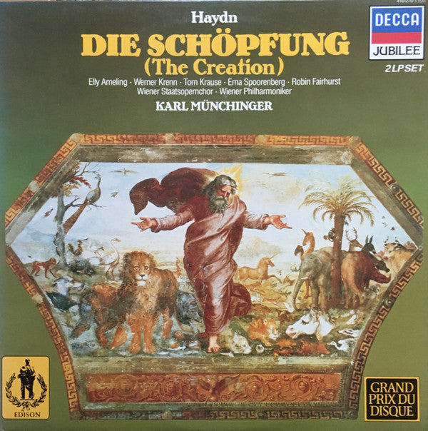 Joseph Haydn - Elly Ameling • Werner Krenn • Tom Krause • Erna Spoorenberg • Robin Fairhurst • Wiener Staatsopernchor • Wiener Philharmoniker • Karl Münchinger : Die Schöpfung (The Creation) (2xLP, RE, Gat)