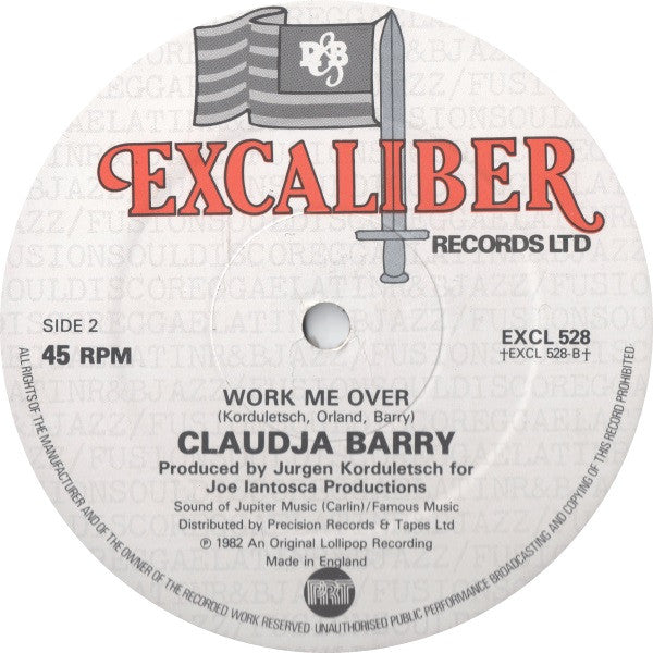Claudja Barry : I Will Follow Him / Work Me Over (12")