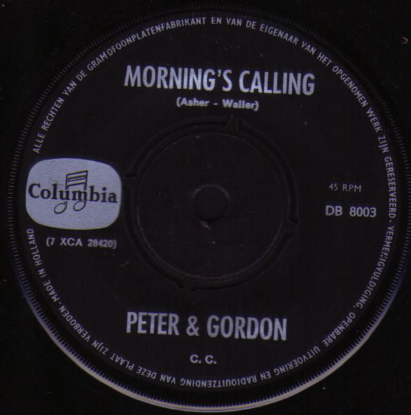 Peter & Gordon : Lady Godiva (7", Single)