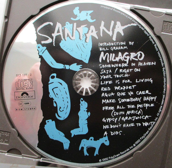 Santana : Milagro (CD, Album, RP)