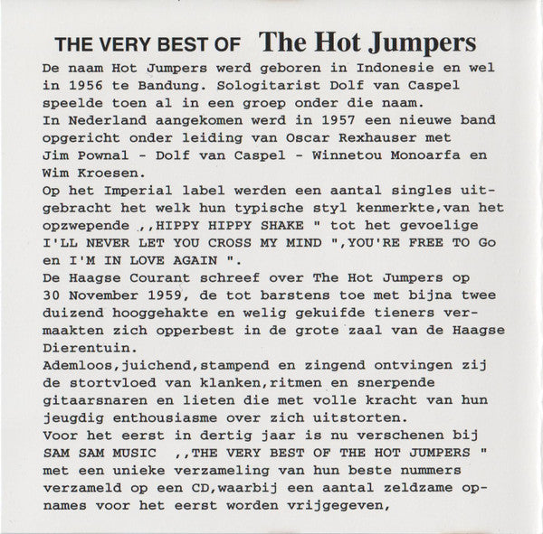 The Hot Jumpers : The Very Best Of The Hot Jumpers (CD, Album, Comp)