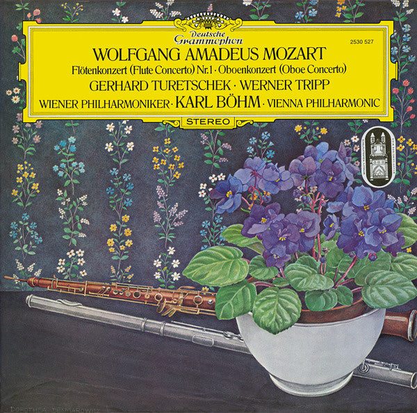 Wolfgang Amadeus Mozart, Gerhard Turetschek ∙ Werner Tripp, Wiener Philharmoniker ∙ Karl Böhm : Flötenkonzert (= Flute Concerto) Nr. 1 ∙ Oboenkonzert (= Oboe Concerto) (LP)
