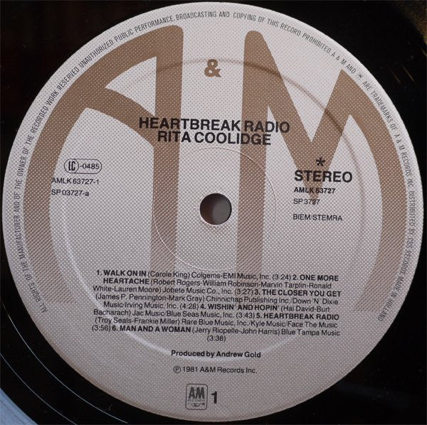 Rita Coolidge : Heartbreak Radio (LP, Album)