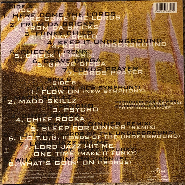 Lords Of The Underground : Here Come The Lords (2xLP, Album, Ltd, Num, RE, Gre)
