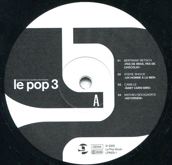 Various : Le Pop 3 - Les Chansons De La Nouvelle Scène Française (2xLP, Comp)