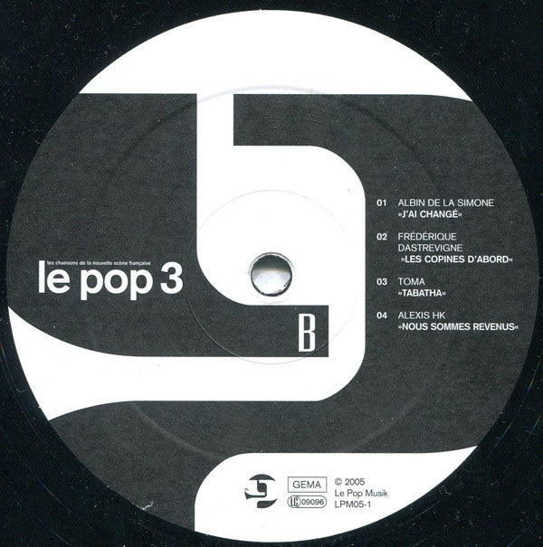 Various : Le Pop 3 - Les Chansons De La Nouvelle Scène Française (2xLP, Comp)
