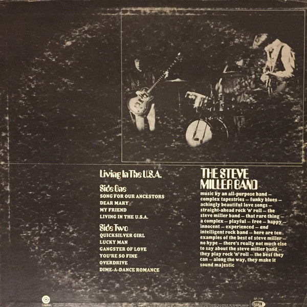 Steve Miller Band : Living In The U.S.A. (LP, Album, RE, Red)