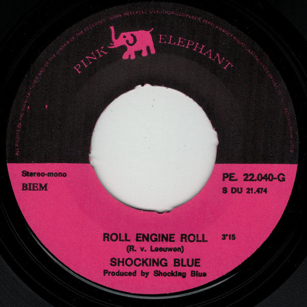 Shocking Blue : Never Marry A Railroad Man (7", Single, Mono, Blu)