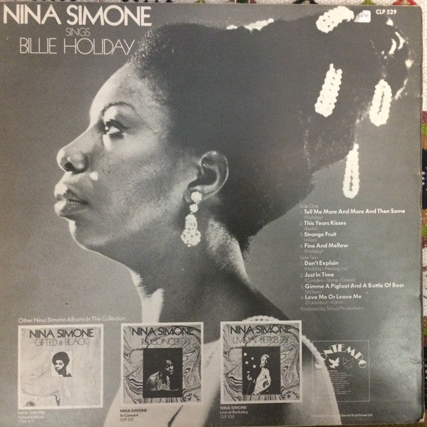 Nina Simone : Nina Simone Sings Billie Holiday (LP, Album)