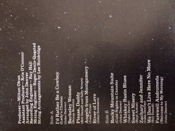 John Denver : Farewell Andromeda (LP, Album)
