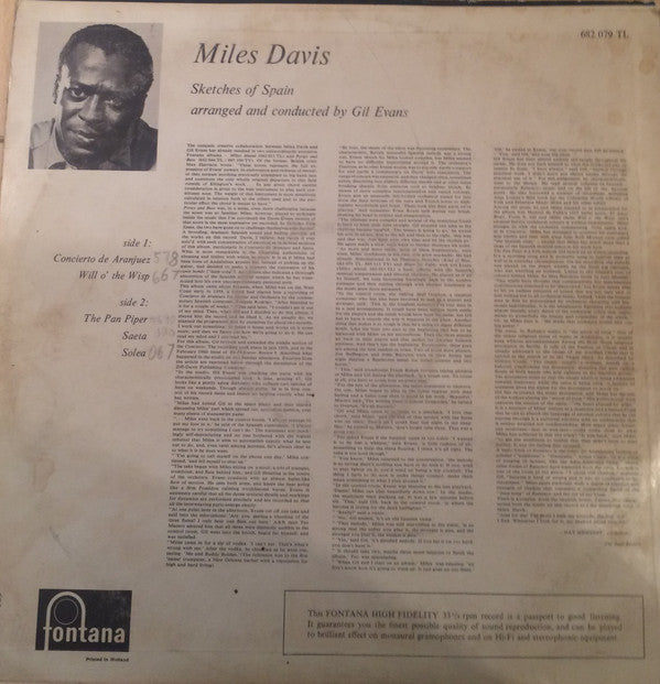 Miles Davis : Sketches Of Spain (LP, Album)