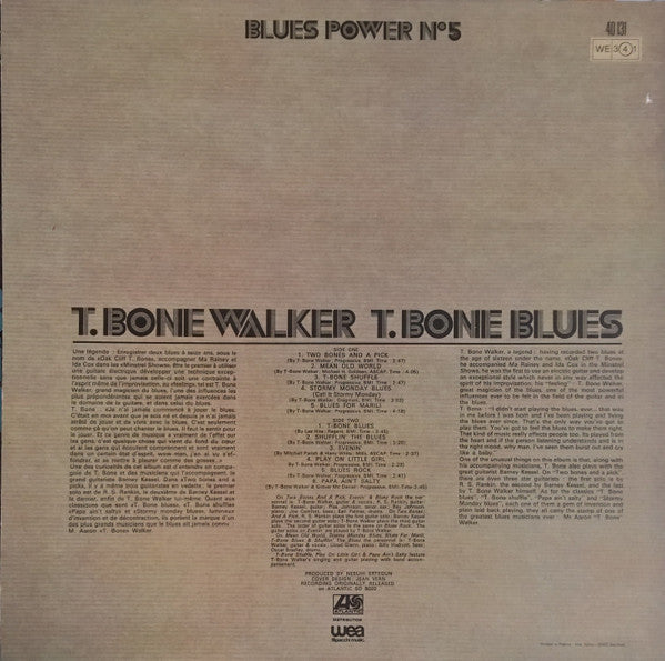 T-Bone Walker : T. Bone Blues (LP, Album, RE)