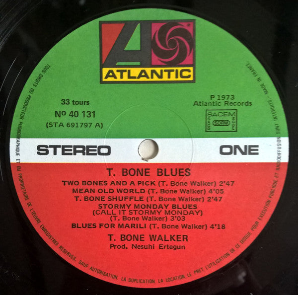T-Bone Walker : T. Bone Blues (LP, Album, RE)