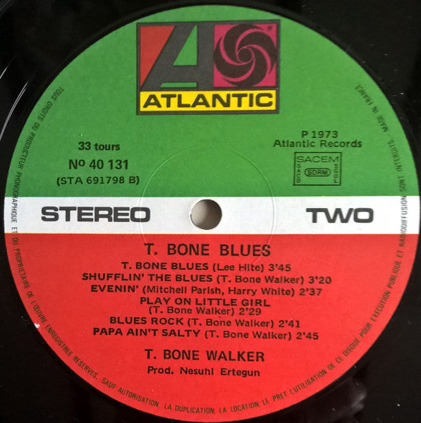 T-Bone Walker : T. Bone Blues (LP, Album, RE)