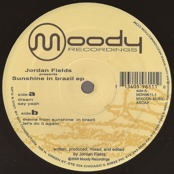 Jordan Fields : Sunshine In Brazil EP (12", EP)