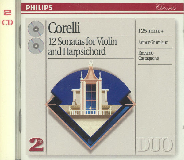 Arcangelo Corelli - Arthur Grumiaux, Riccardo Castagnone : 12 Sonatas For Violin & Harpsichord, Op. 5 (2xCD, Comp)