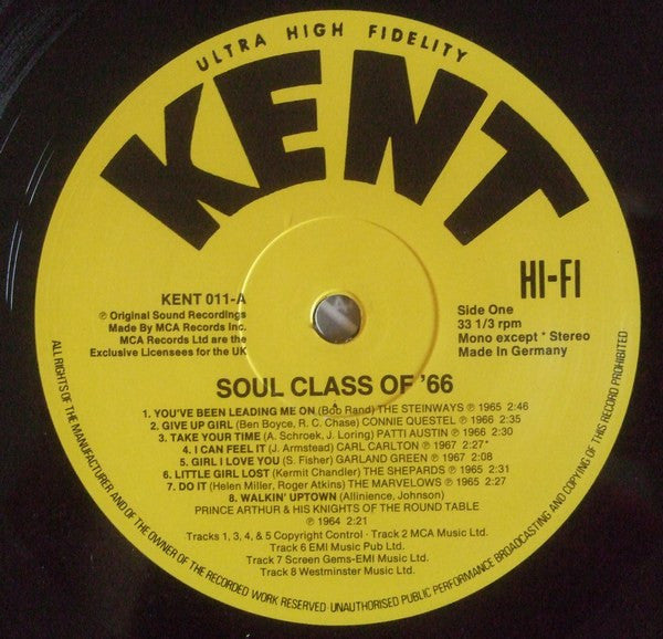 Various : Soul Class Of 66 (LP, Comp, Mono)