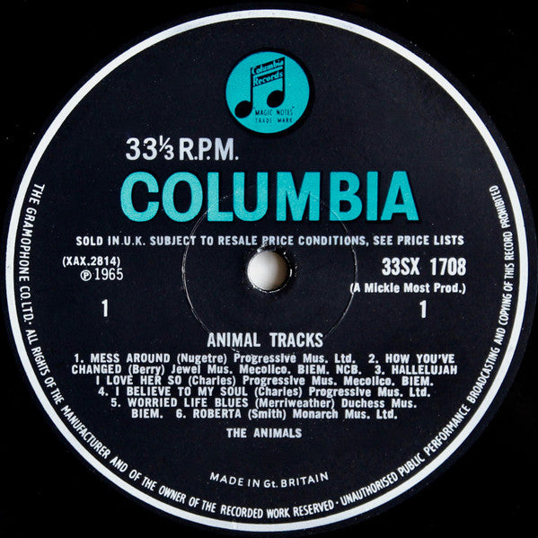 The Animals : Animal Tracks (LP, Album, Mono, RP)