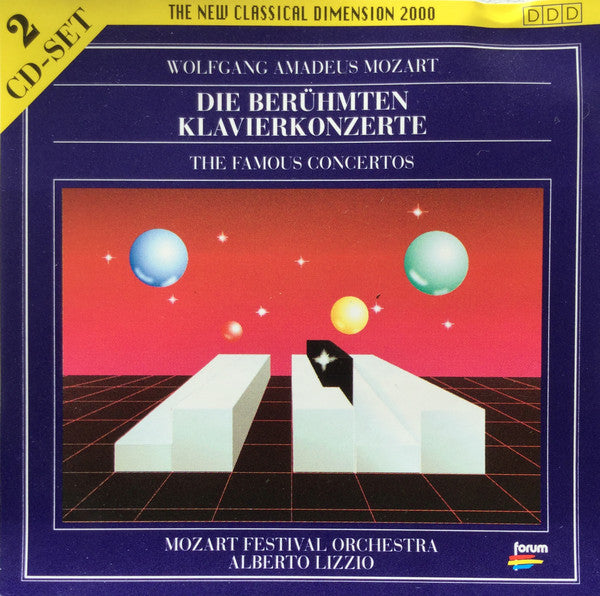 Wolfgang Amadeus Mozart, Mozart Festival Orchestra (2), Alberto Lizzio : Die Berühmten Klavierkonzerte = The Famous Piano Concertos (2xCD, Album, Comp)