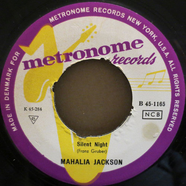 Mahalia Jackson : Silent Night / The Lord's Prayer (7", Single)