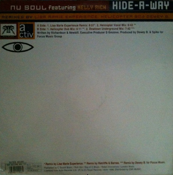 NU Soul Featuring Kelli Rich : Hide-A-Way (12")