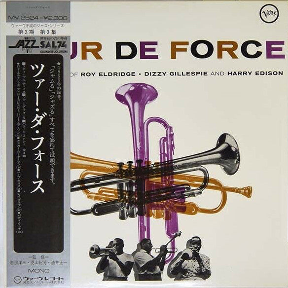 Roy Eldridge, Dizzy Gillespie, Harry Edison : Tour De Force (LP, Album, Mono, RE)